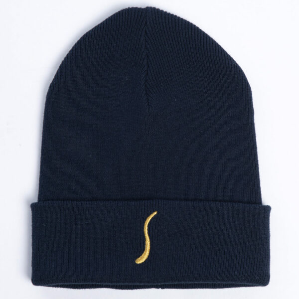 Gold Flake beanie Navy